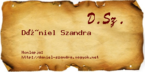 Dániel Szandra névjegykártya